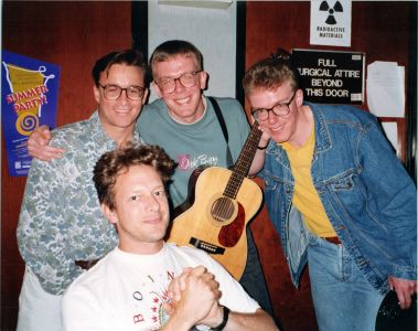 The Proclaimers, Kevin Weatherly and Jed The Fish in Burbank