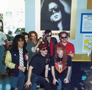 Andrew Eldritch of Sisters of Mercy, in-store appearance 1992