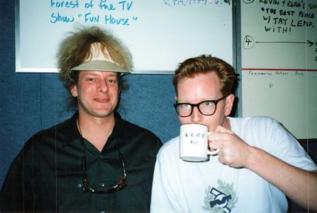 Andy Fletcher of Depeche Mode sips tea with Jed The Fish