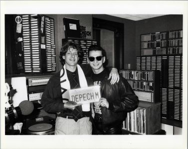 Dave Gahan of Depeche Mode with Jed The Fish 