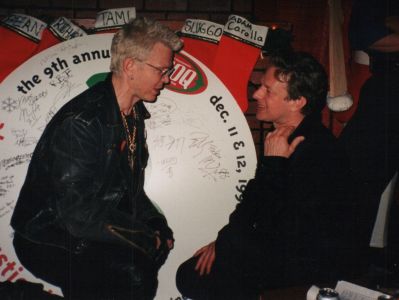 Billy Idol and Jed The Fish at the 1993 KROQ Almost Acoustic Christmas