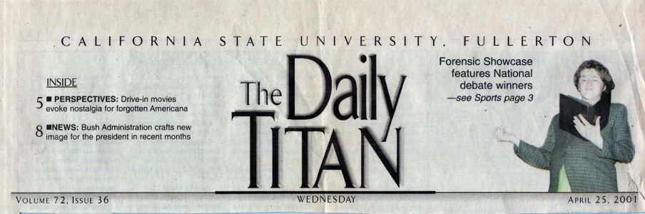 Jed The Fish, Cal State Fullerton's Daily Titan